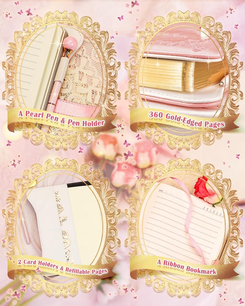 hi!SCI hi! SCI Diary with Lock and Keys for Girls & Women, 360 Pages Journal with Lock for Girls Gift Ideas, Girls Locking Diary with Pen, Cute Journals Set for Teen Girls Ages 8-12, Ideal Gifts for 8 9 10 11 12 13 14 Year Old Girl(Rose Pink) - Image 3
